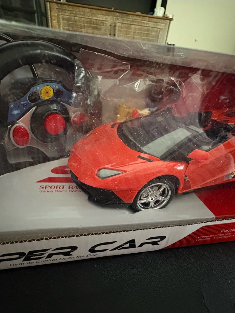 Orange Remote Control Sports Car Toy with Opening Doors - Picture 2 of 8